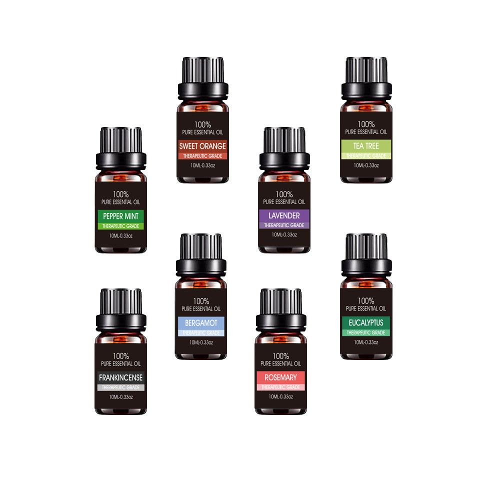 The Essence Collection — 6-Pack Organic Aromatherapy Essential Oils for Diffuser | AUREVIE