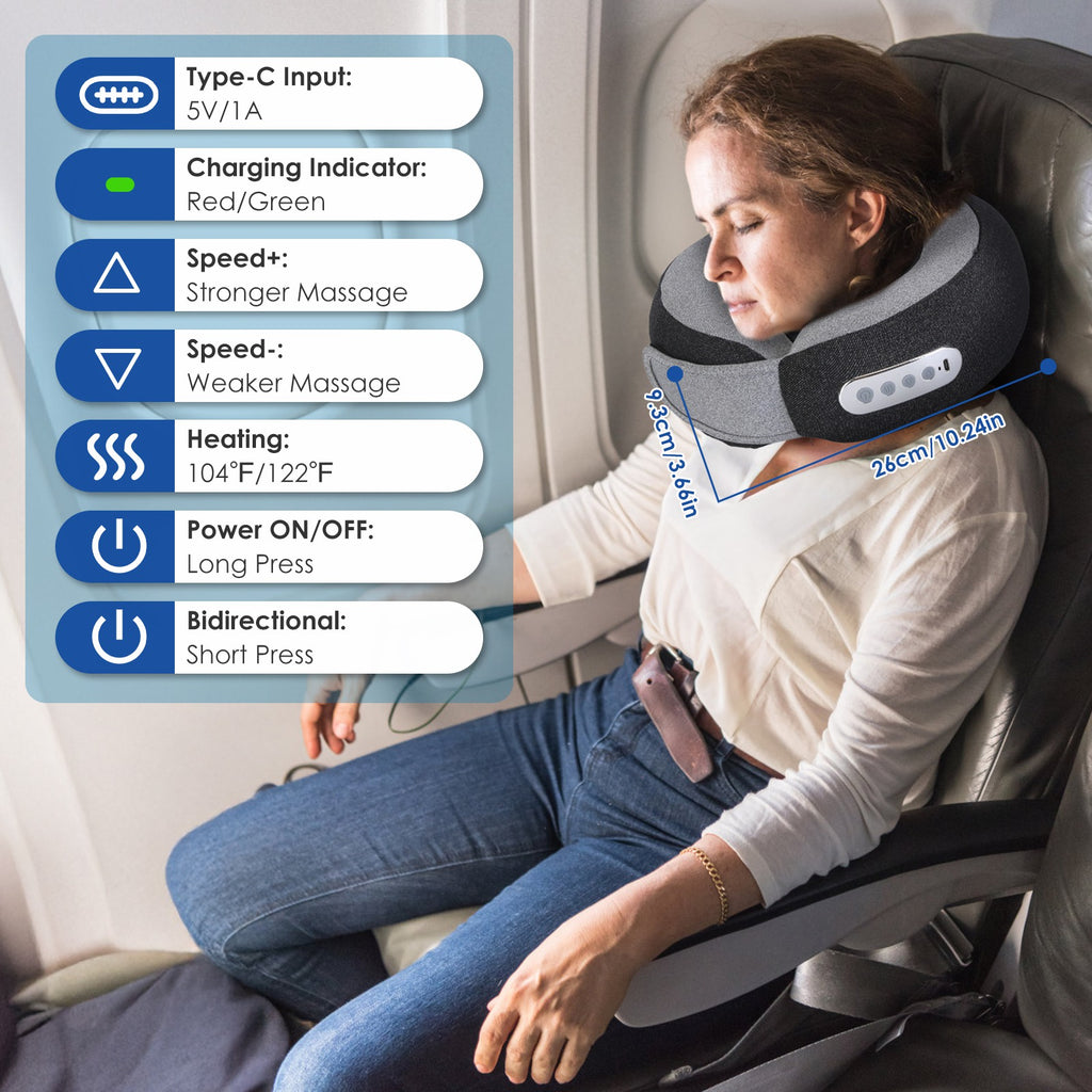 The Restoration Massager — Heated Shiatsu Neck & Shoulder Relief Pillow | AUREVIE