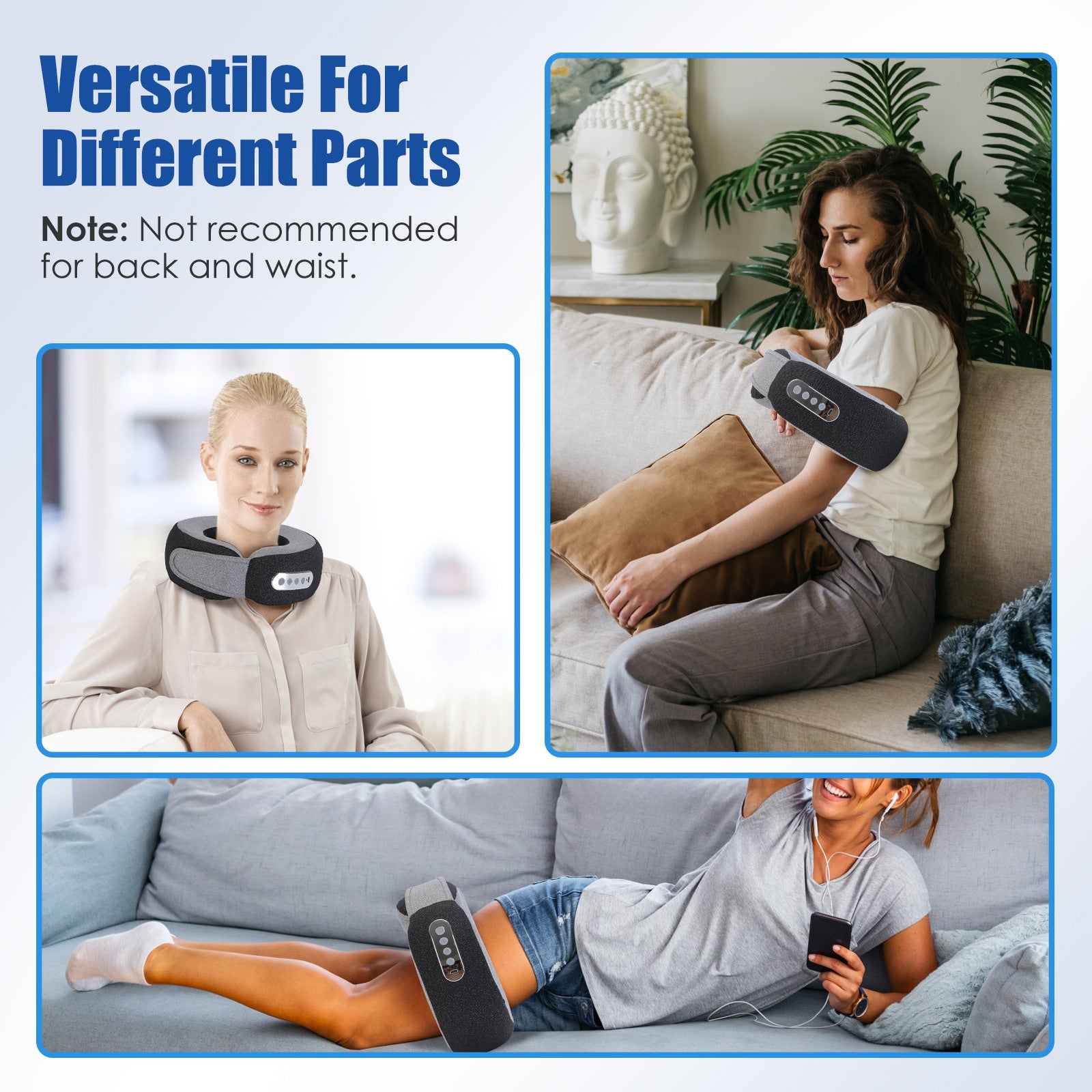The Restoration Massager — Heated Shiatsu Neck & Shoulder Relief Pillow | AUREVIE