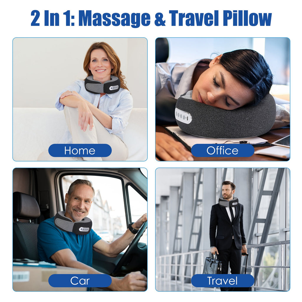 The Restoration Massager — Heated Shiatsu Neck & Shoulder Relief Pillow | AUREVIE
