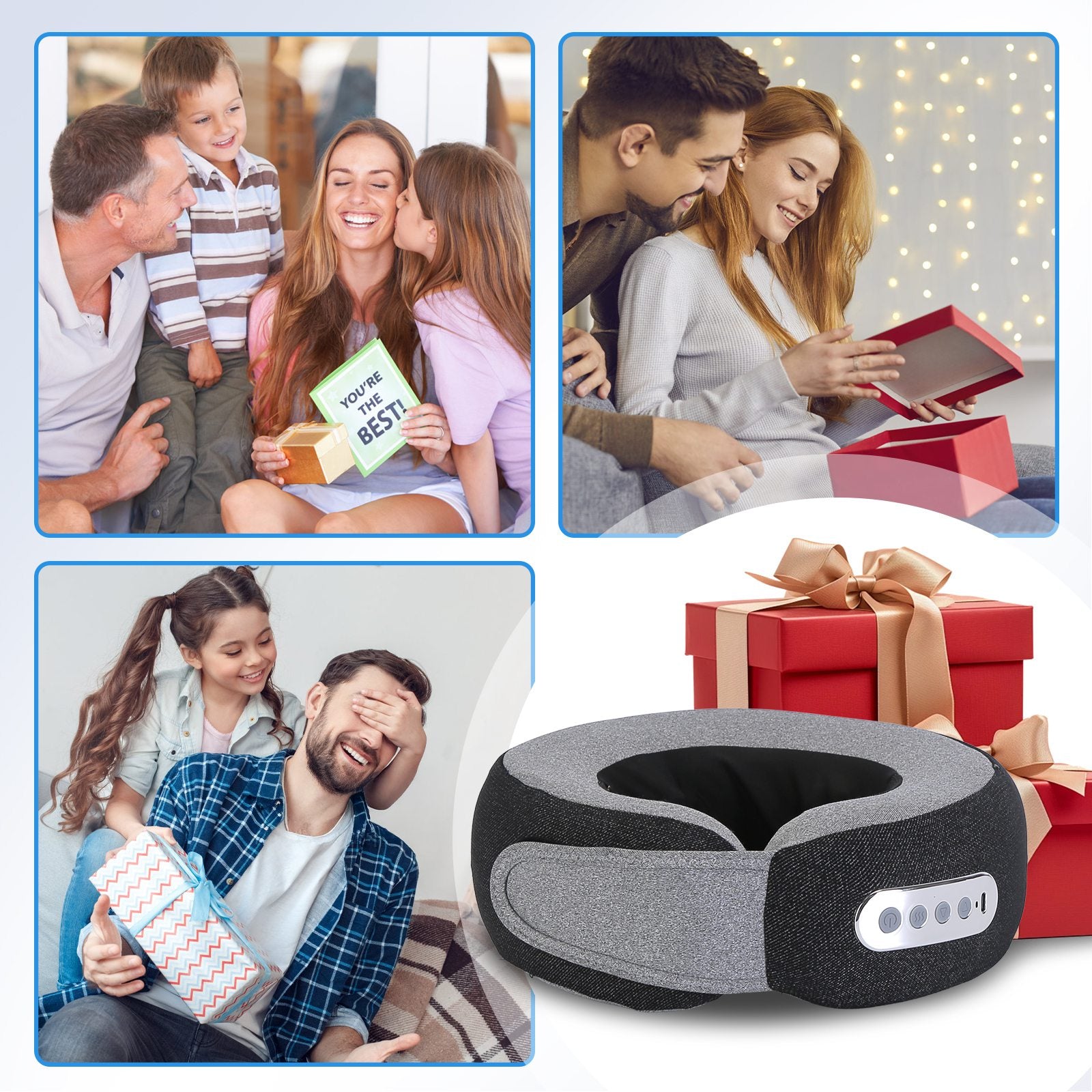 The Restoration Massager — Heated Shiatsu Neck & Shoulder Relief Pillow | AUREVIE